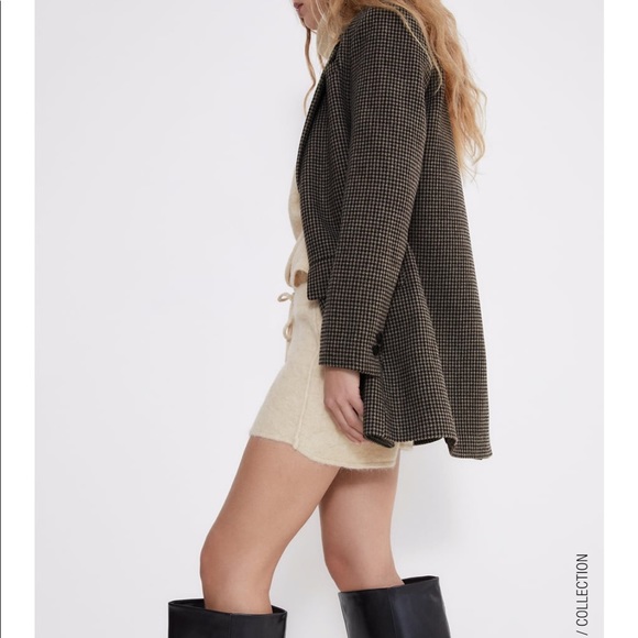 Zara Houndstooth Blazer - Picture 4 of 10